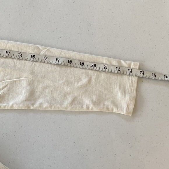 Talbots New! Embroidered Cotton Square Neck Top Long Sleeve Modal Cotton Stretch - Picture 12 of 16